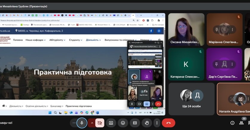 Підготовка студентів-фінансистів до проходження практики